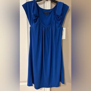 Boston Proper Small Blue Cold Shoulder Dress
